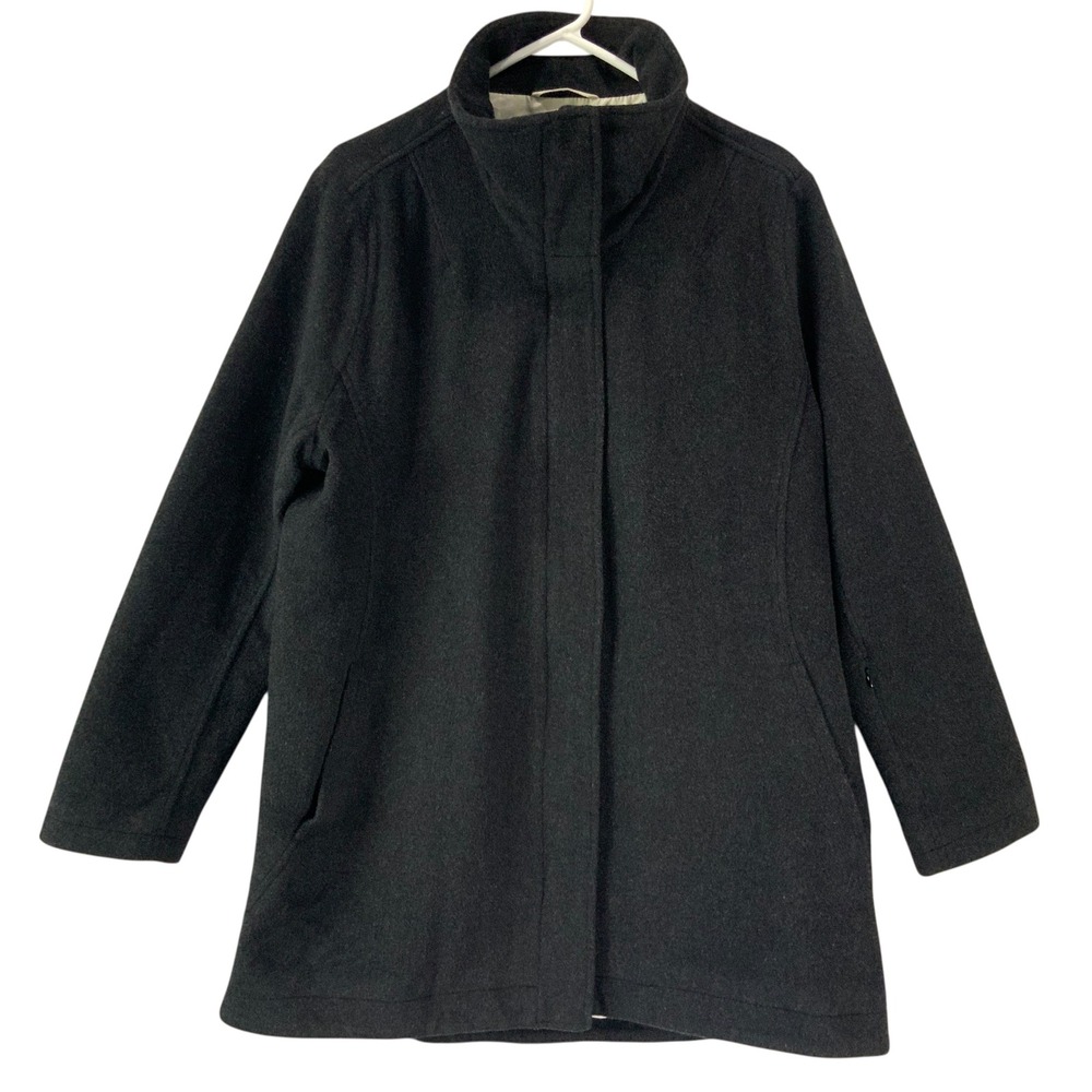 Pendleton Wool Blend Lined Coat Charcoal Gray Ful… - image 1